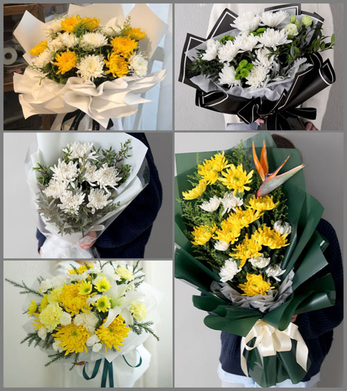 上海嘉定区外冈镇白事花束代送
